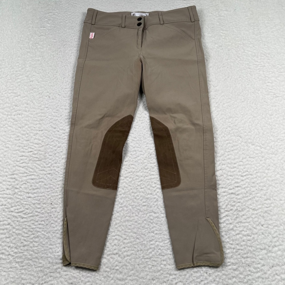 The Tailored Sportsman Riding Breeches Kids Size 18 Tan Trophy Hunter 3960